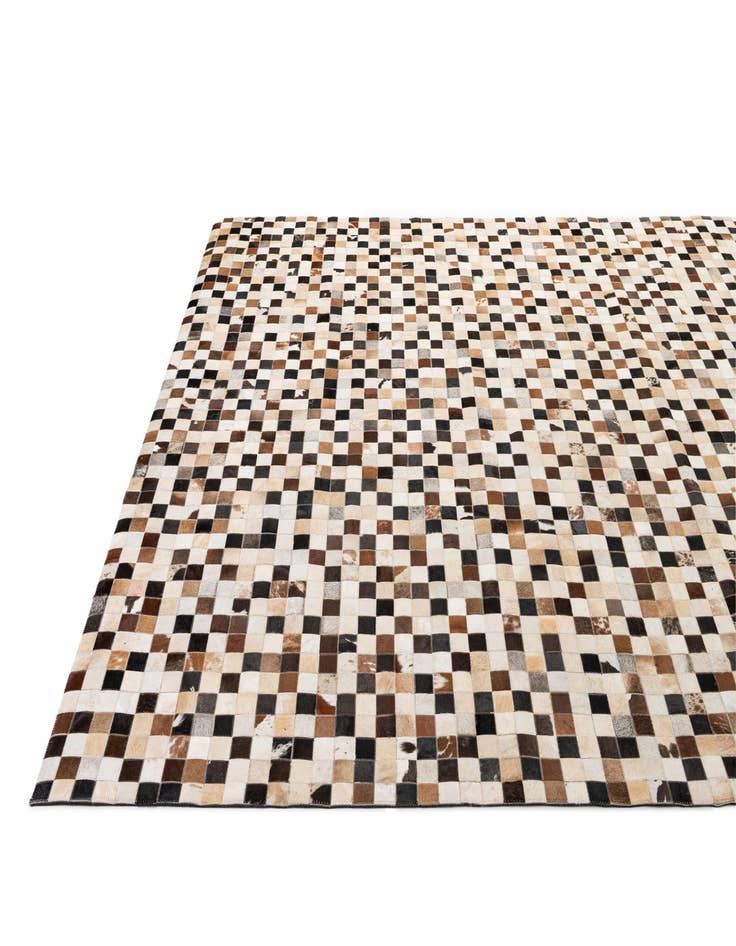 Detail image of 8' 2 x 9' 11 Cowhide - Patchwork Rug