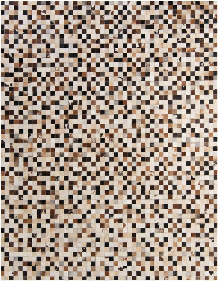 Detail image of 8' 2 x 9' 11 Cowhide - Patchwork Rug