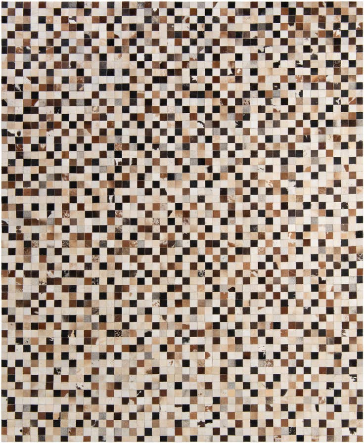 Detail image of 8' 2 x 9' 11 Cowhide - Patchwork Rug