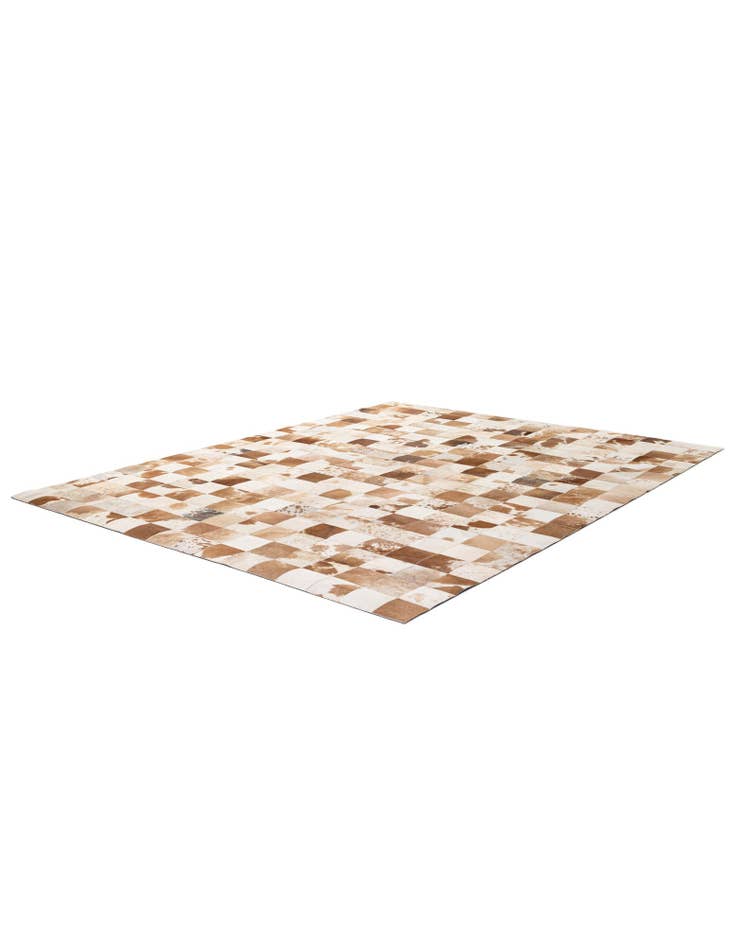Detail image of 8' 1 x 9' 11 Cowhide - Patchwork Rug