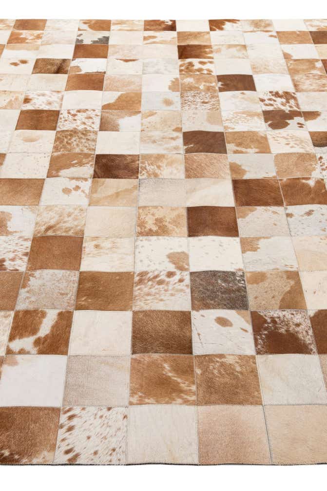 8' 1 x 9' 11 Cowhide - Patchwork Rug