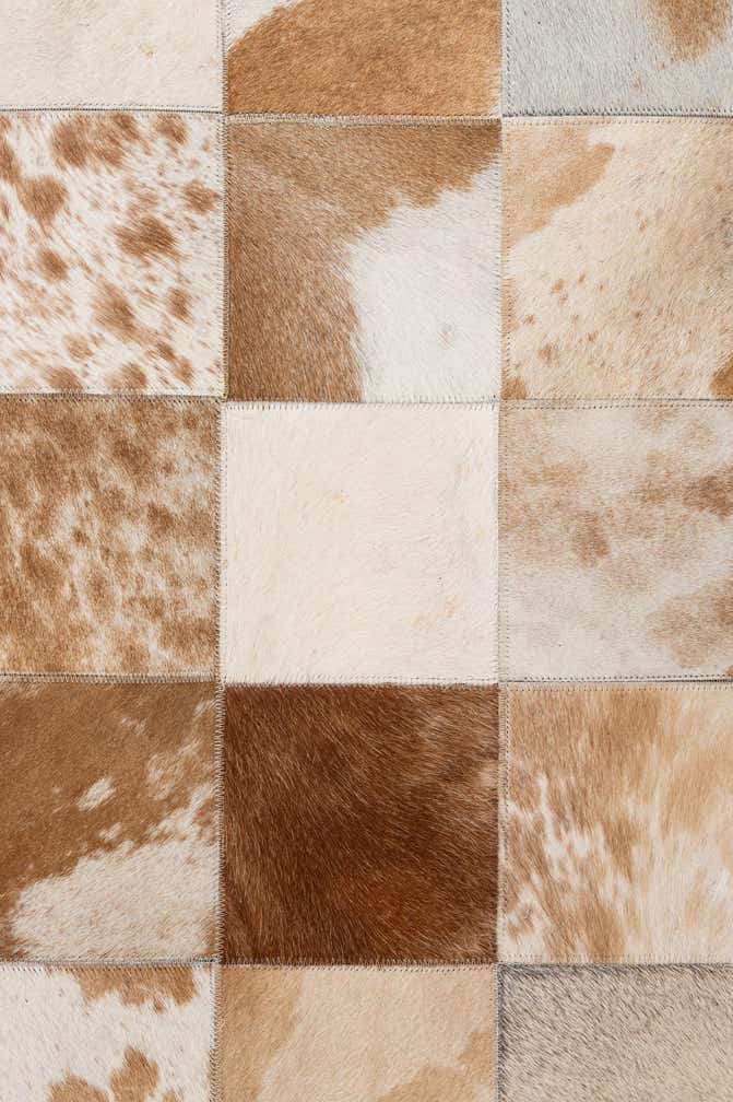 8' 1 x 9' 11 Cowhide - Patchwork Rug