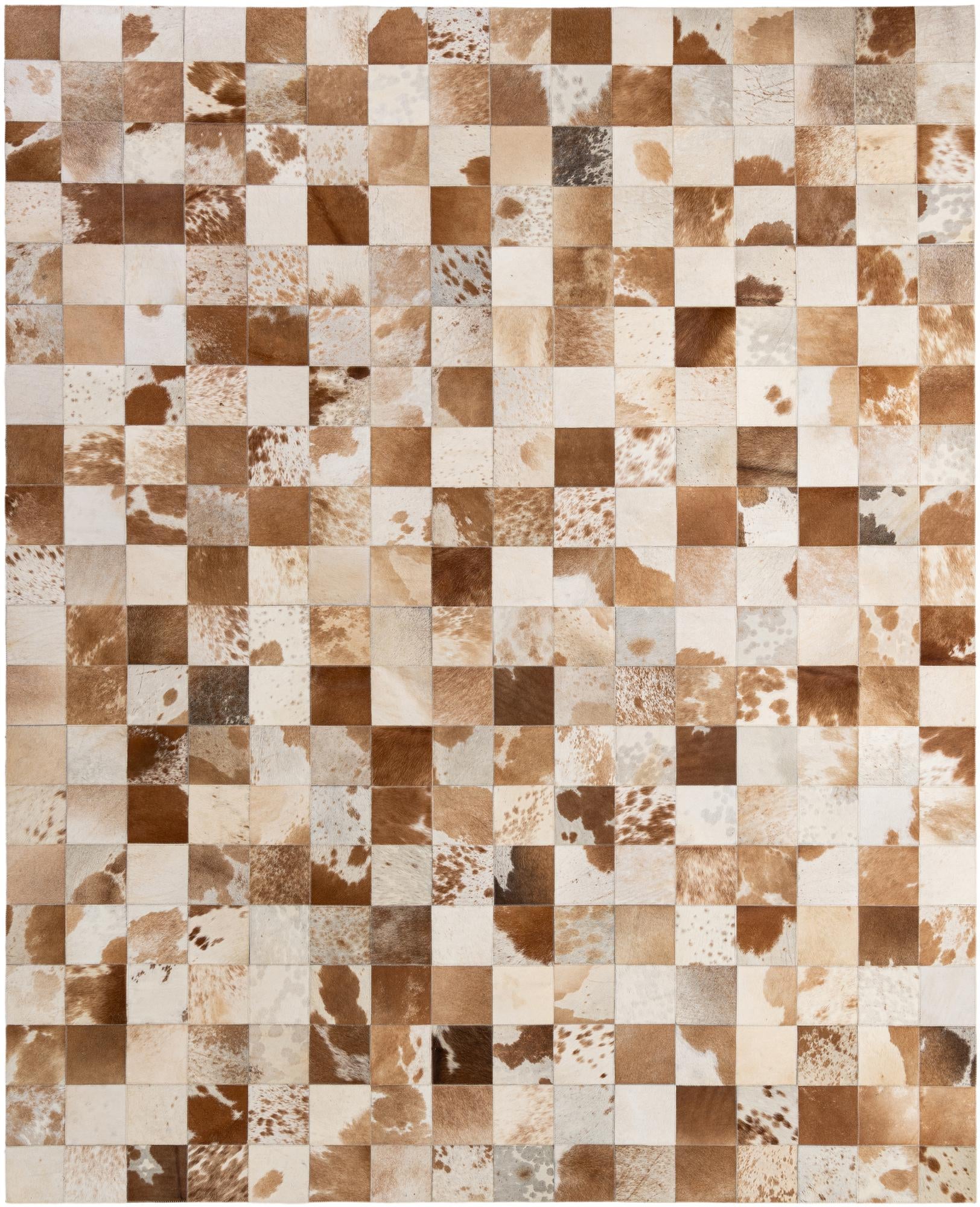8' 1 x 9' 11 Cowhide - Patchwork Rug