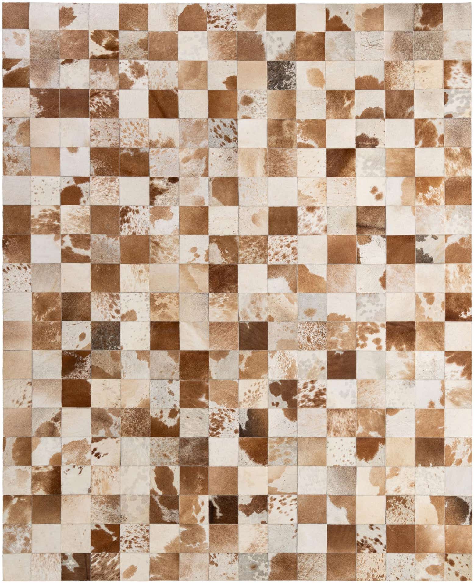 8' 1 x 9' 11 Cowhide - Patchwork Rug