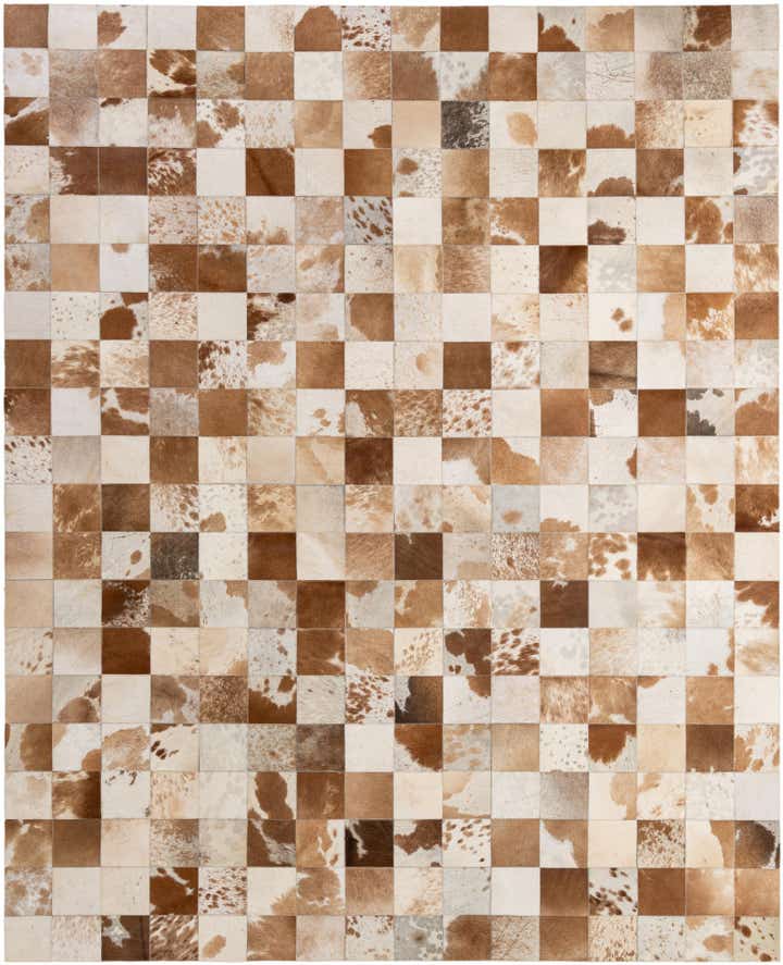 8' 1 x 9' 11 Cowhide - Patchwork Rug