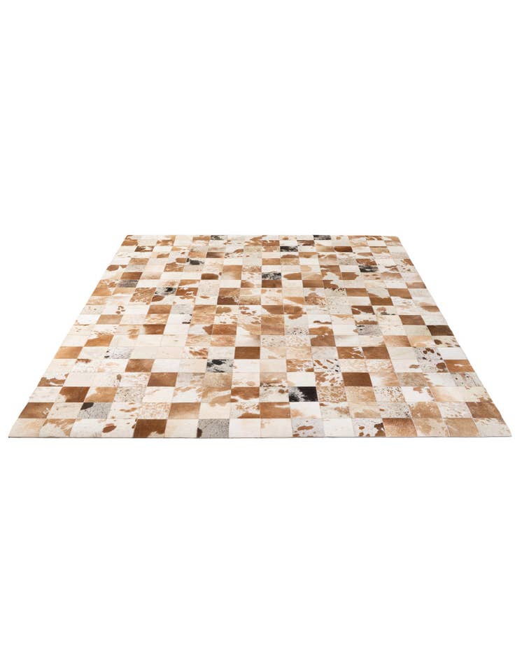 Detail image of 8' x 10' Cowhide - Patchwork Rug