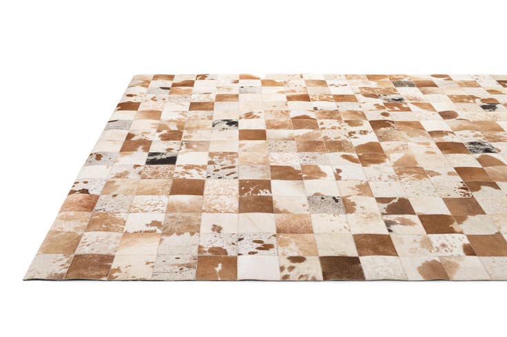 Detail image of 8' x 10' Cowhide - Patchwork Rug