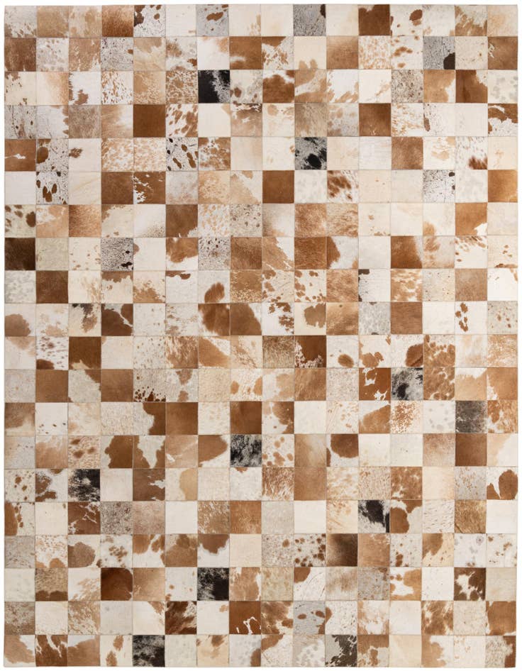 Detail image of 8' x 10' Cowhide - Patchwork Rug