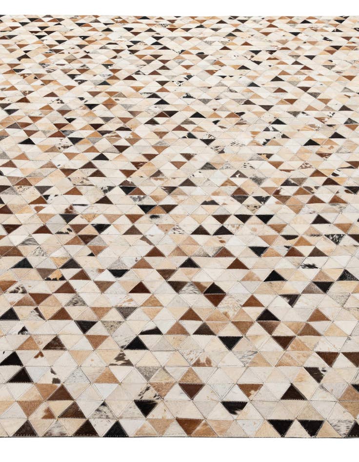 Detail image of 7' 10 x 9' 10 Cowhide - Patchwork Rug