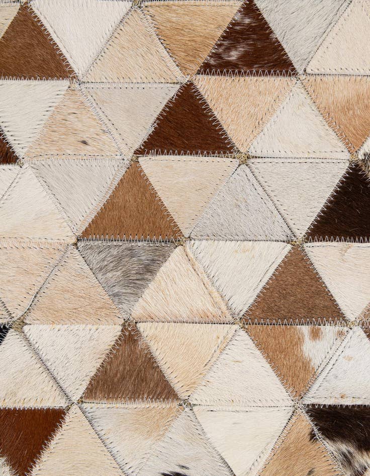 Detail image of 7' 10 x 9' 10 Cowhide - Patchwork Rug