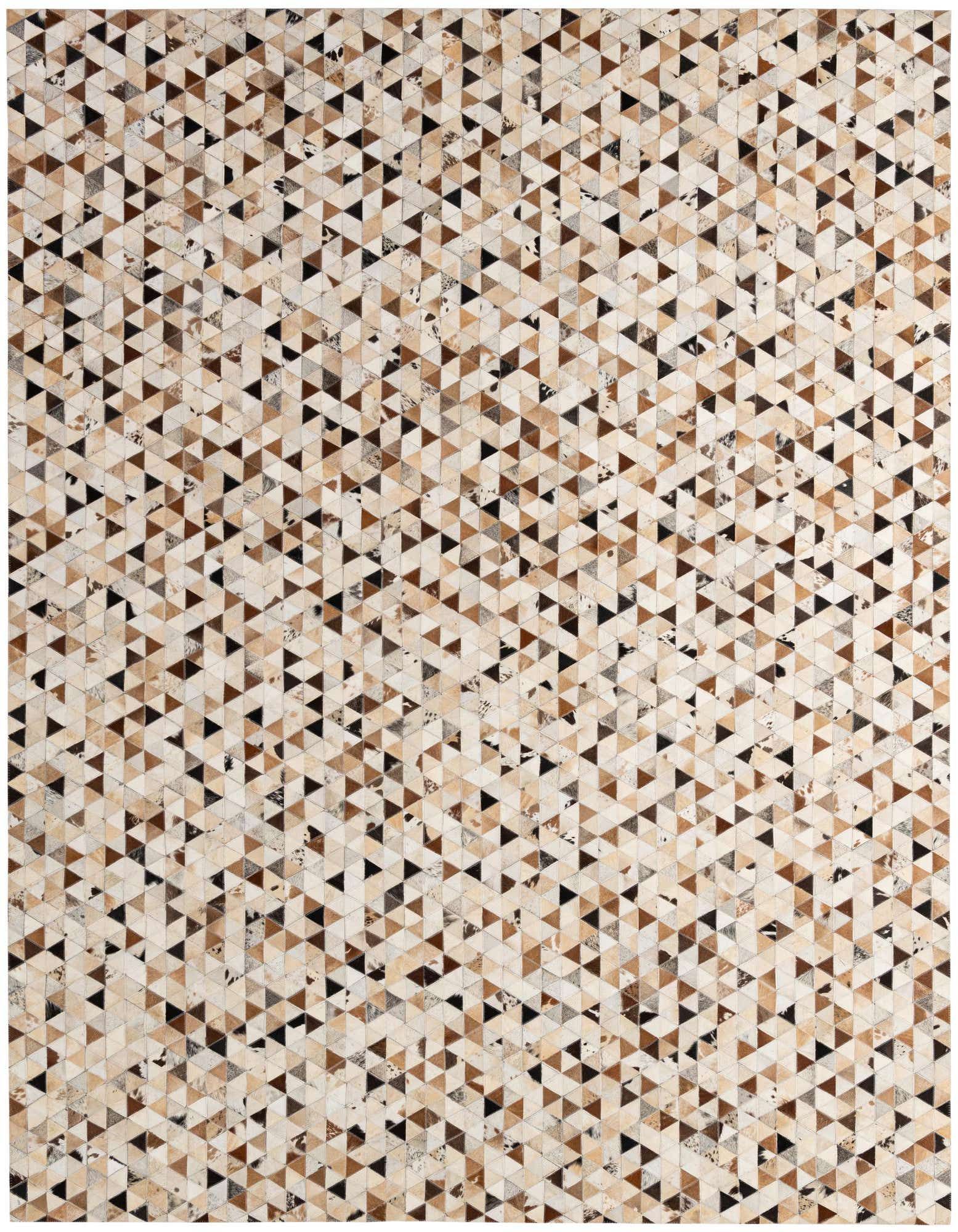 7' 10 x 9' 10 Cowhide - Patchwork Rug