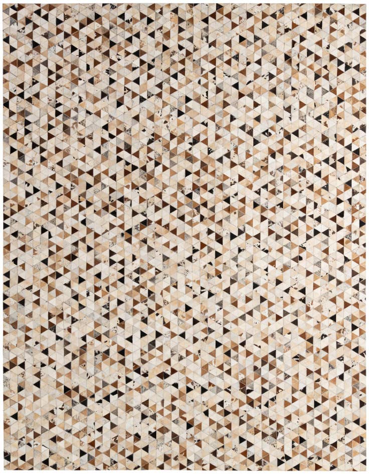 Detail image of 7' 10 x 9' 10 Cowhide - Patchwork Rug