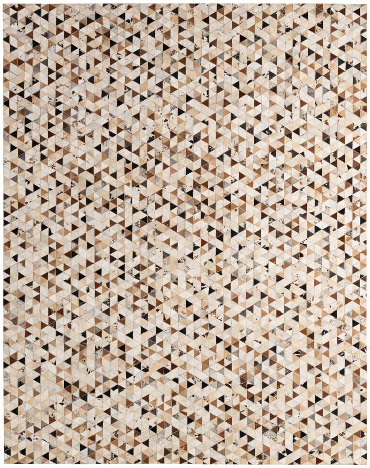 Detail image of 7' 10 x 9' 10 Cowhide - Patchwork Rug