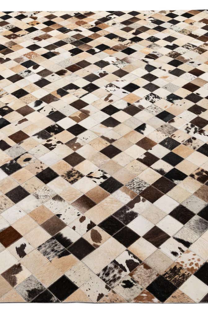 8' x 9' 11 Cowhide - Patchwork Rug