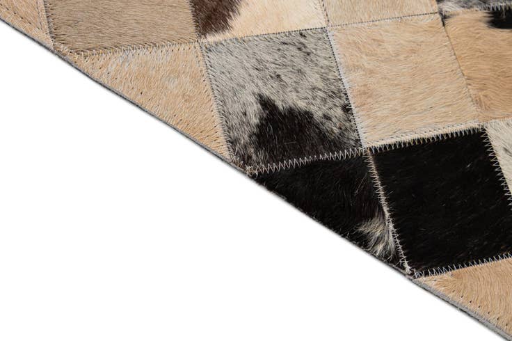 Detail image of 8' x 9' 11 Cowhide - Patchwork Rug