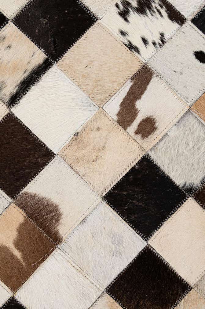 8' x 9' 11 Cowhide - Patchwork Rug