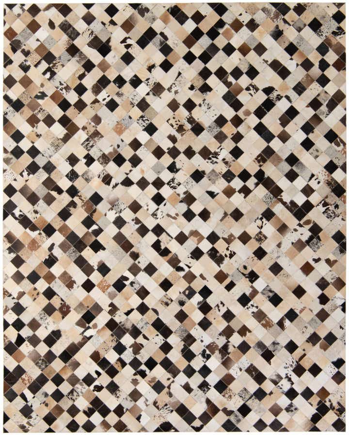 8' x 9' 11 Cowhide - Patchwork Rug