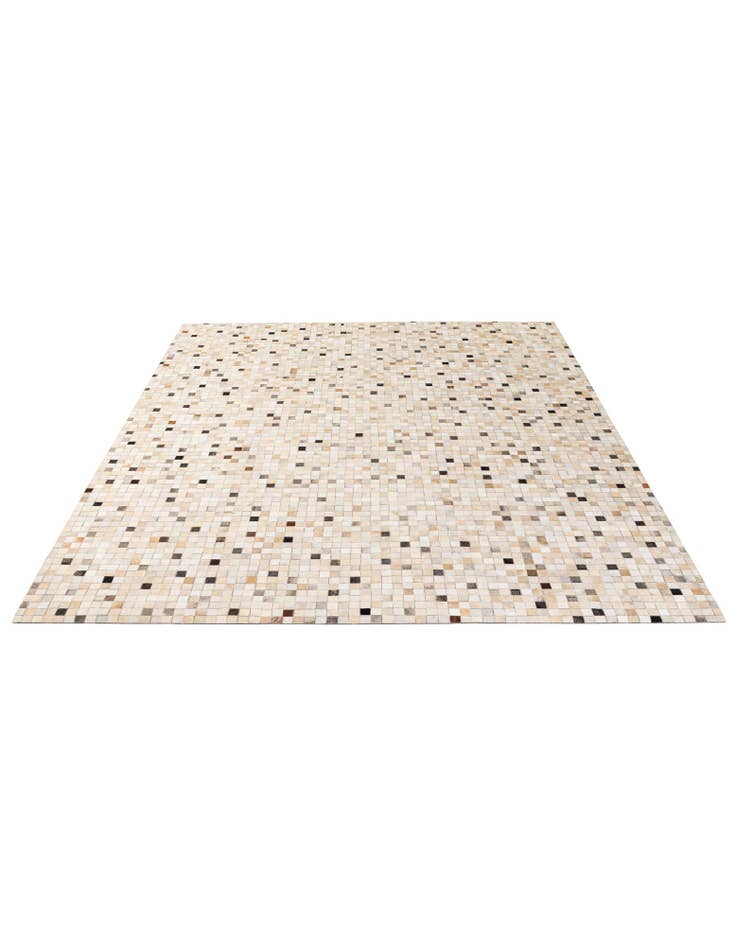 Detail image of 8' 1 x 9' 11 Cowhide - Patchwork Rug