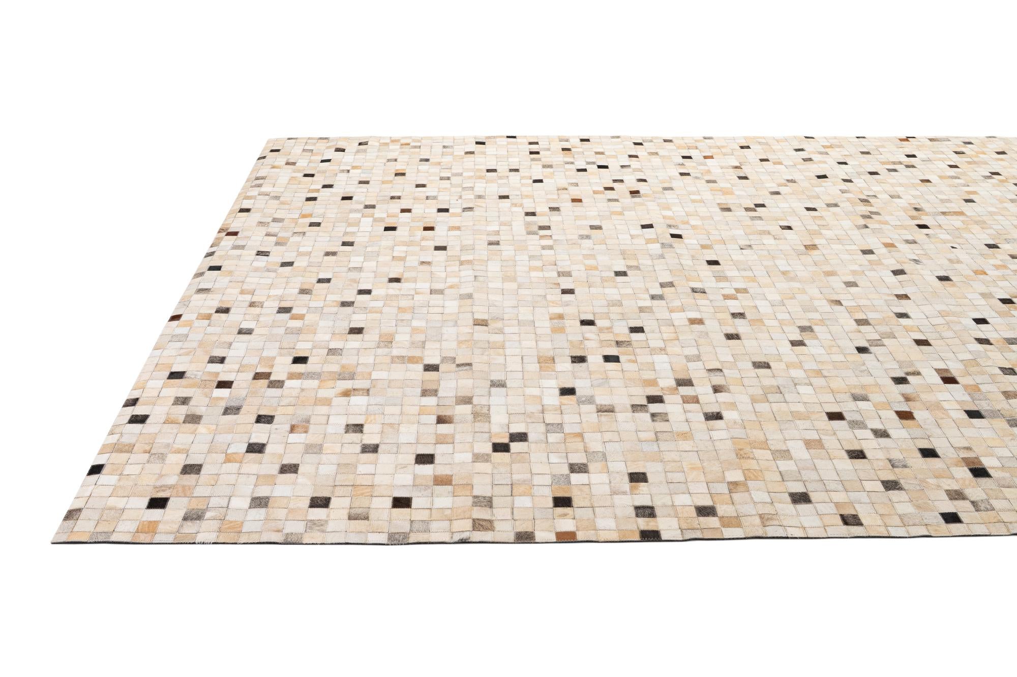 8' 1 x 9' 11 Cowhide - Patchwork Rug