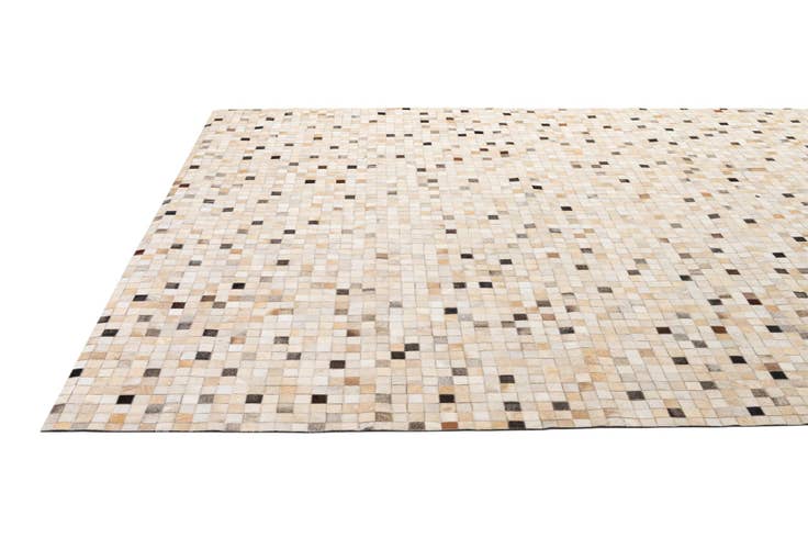 Detail image of 8' 1 x 9' 11 Cowhide - Patchwork Rug