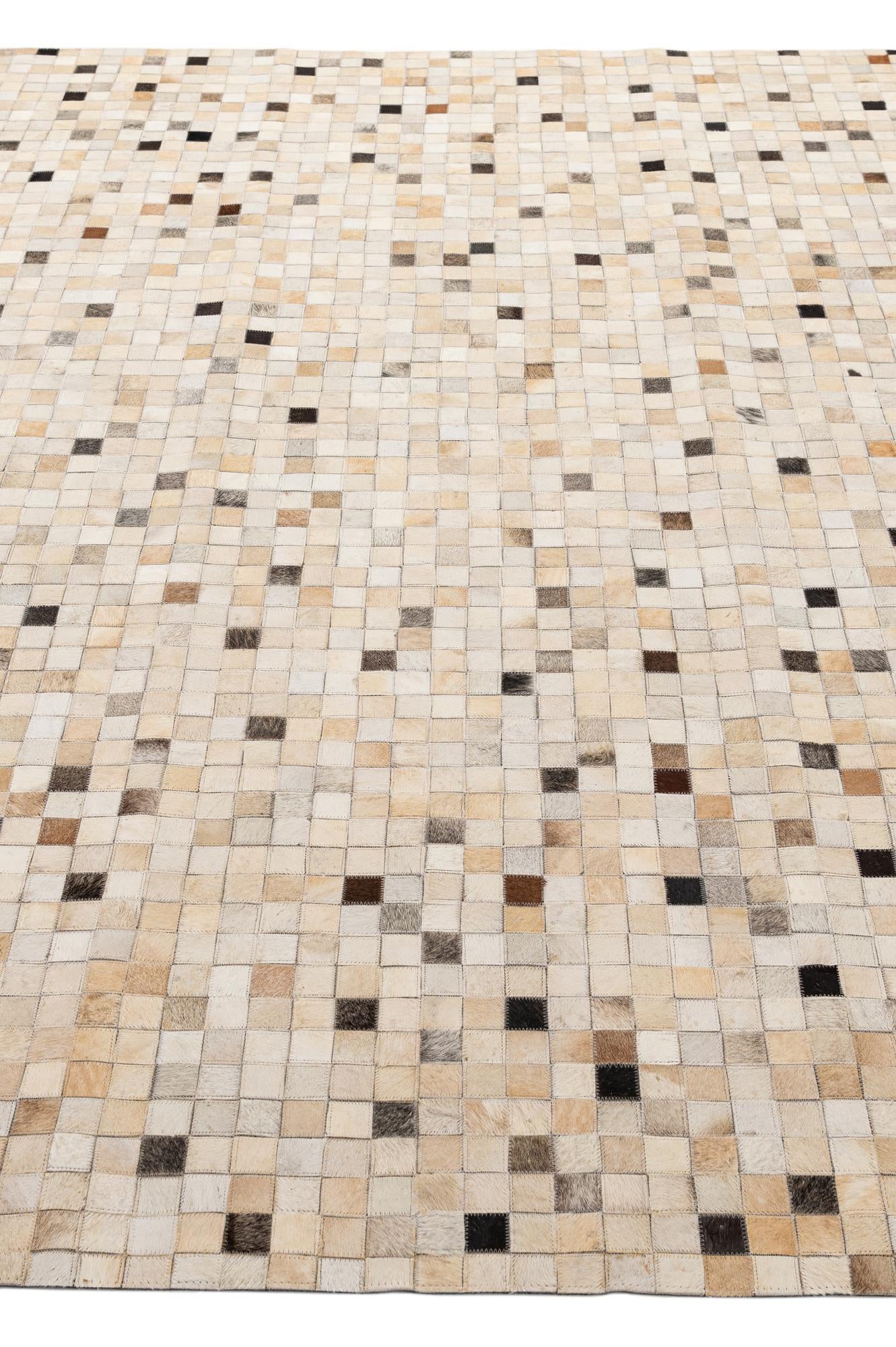8' 1 x 9' 11 Cowhide - Patchwork Rug