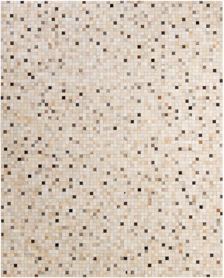 Detail image of 8' 1 x 9' 11 Cowhide - Patchwork Rug