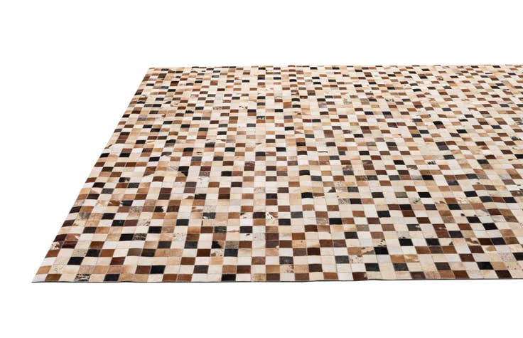 Detail image of 7' 11 x 9' 11 Cowhide - Patchwork Rug