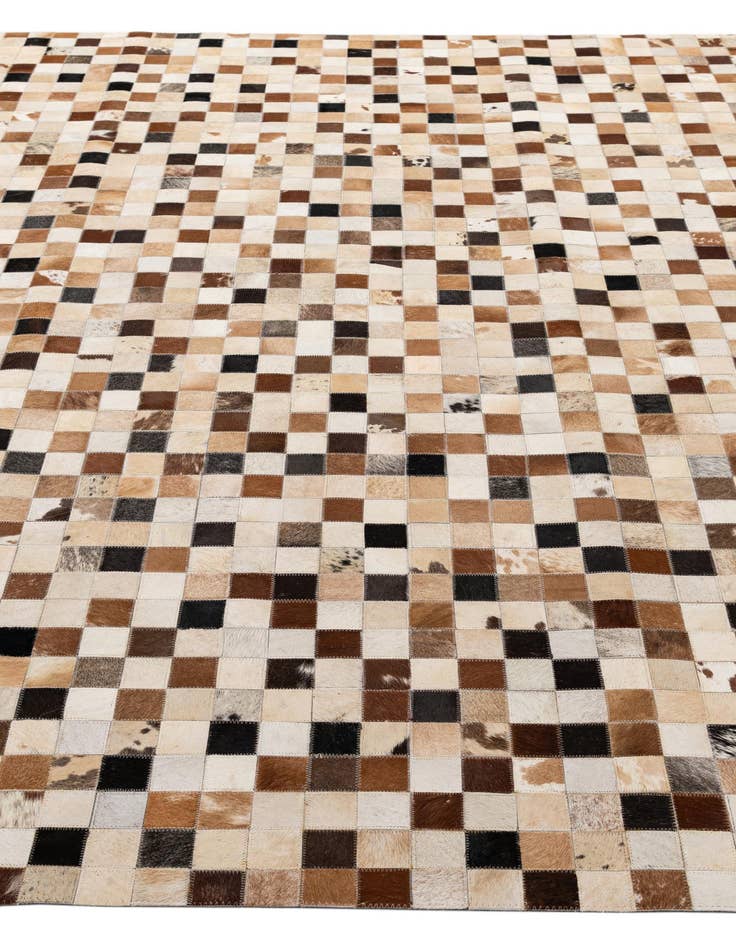 Detail image of 7' 11 x 9' 11 Cowhide - Patchwork Rug