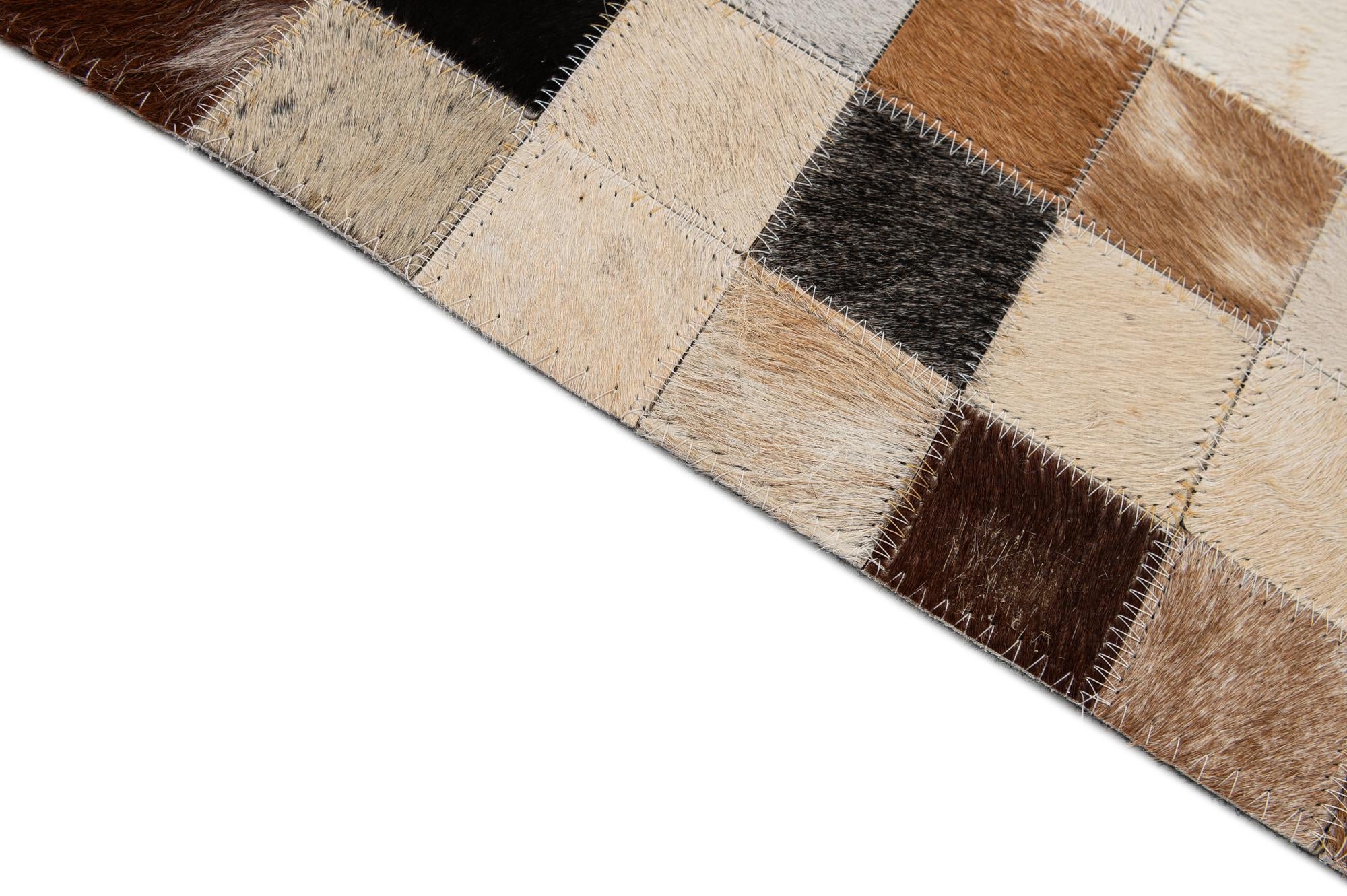 7' 11 x 9' 11 Cowhide - Patchwork Rug