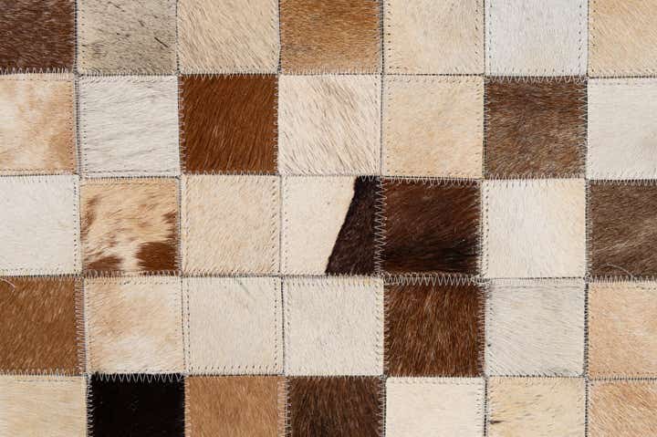 7' 11 x 9' 11 Cowhide - Patchwork Rug