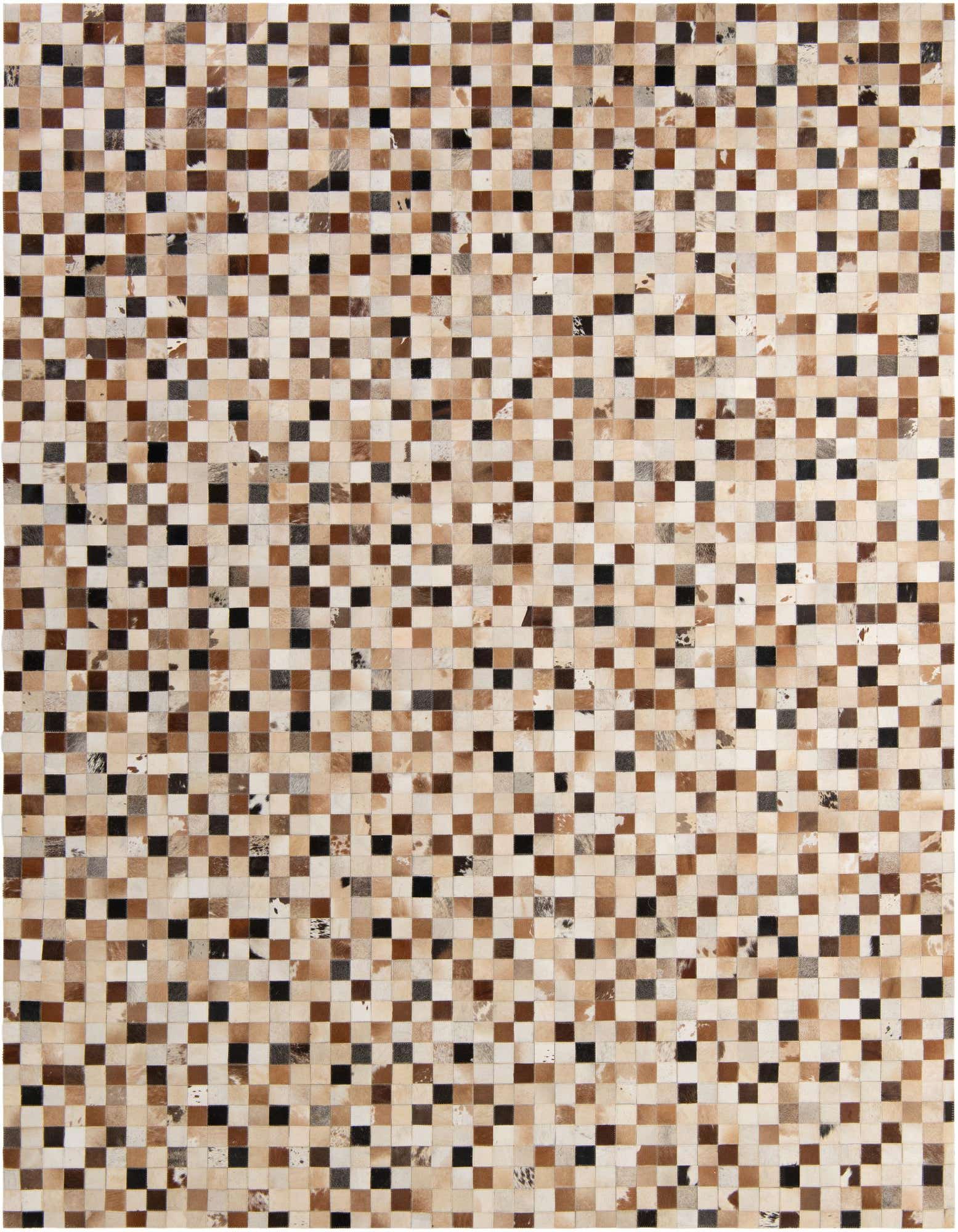 Primary image 7' 11 x 9' 11 Cowhide - Patchwork Rug