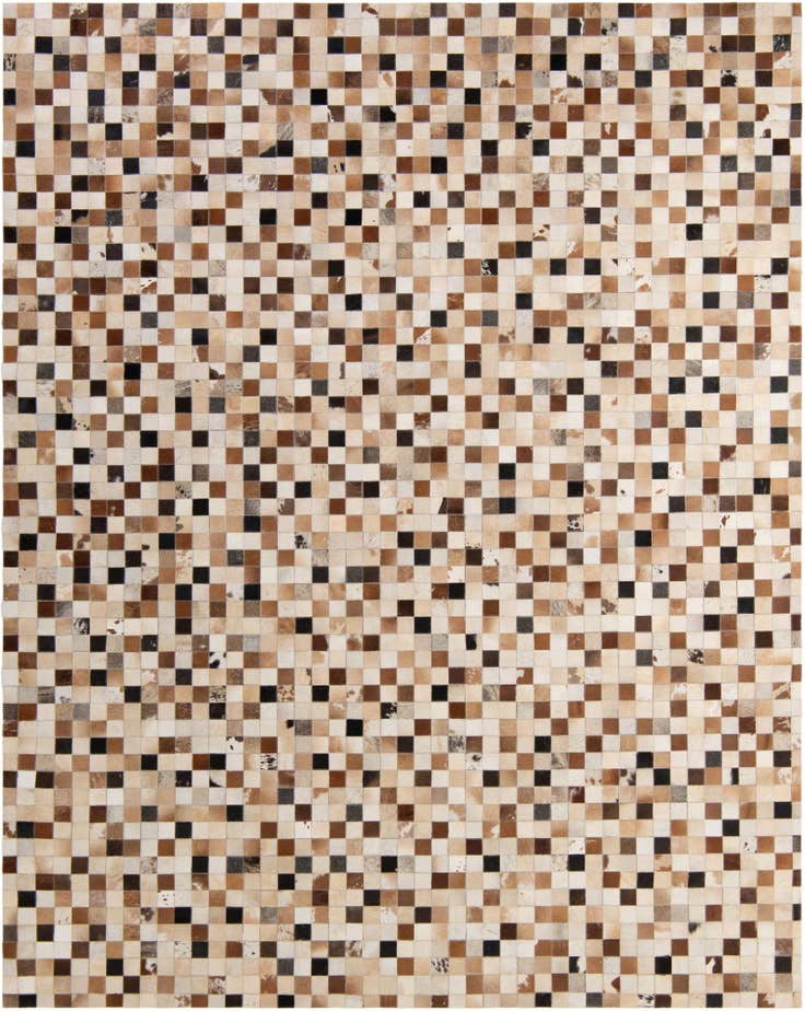 Detail image of 7' 11 x 9' 11 Cowhide - Patchwork Rug