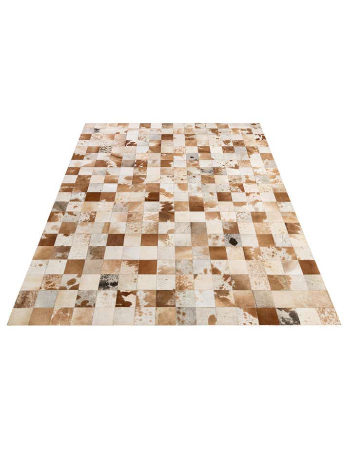 8' 1 x 9' 11 Cowhide - Patchwork Rug