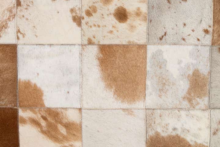 8' 1 x 9' 11 Cowhide - Patchwork Rug