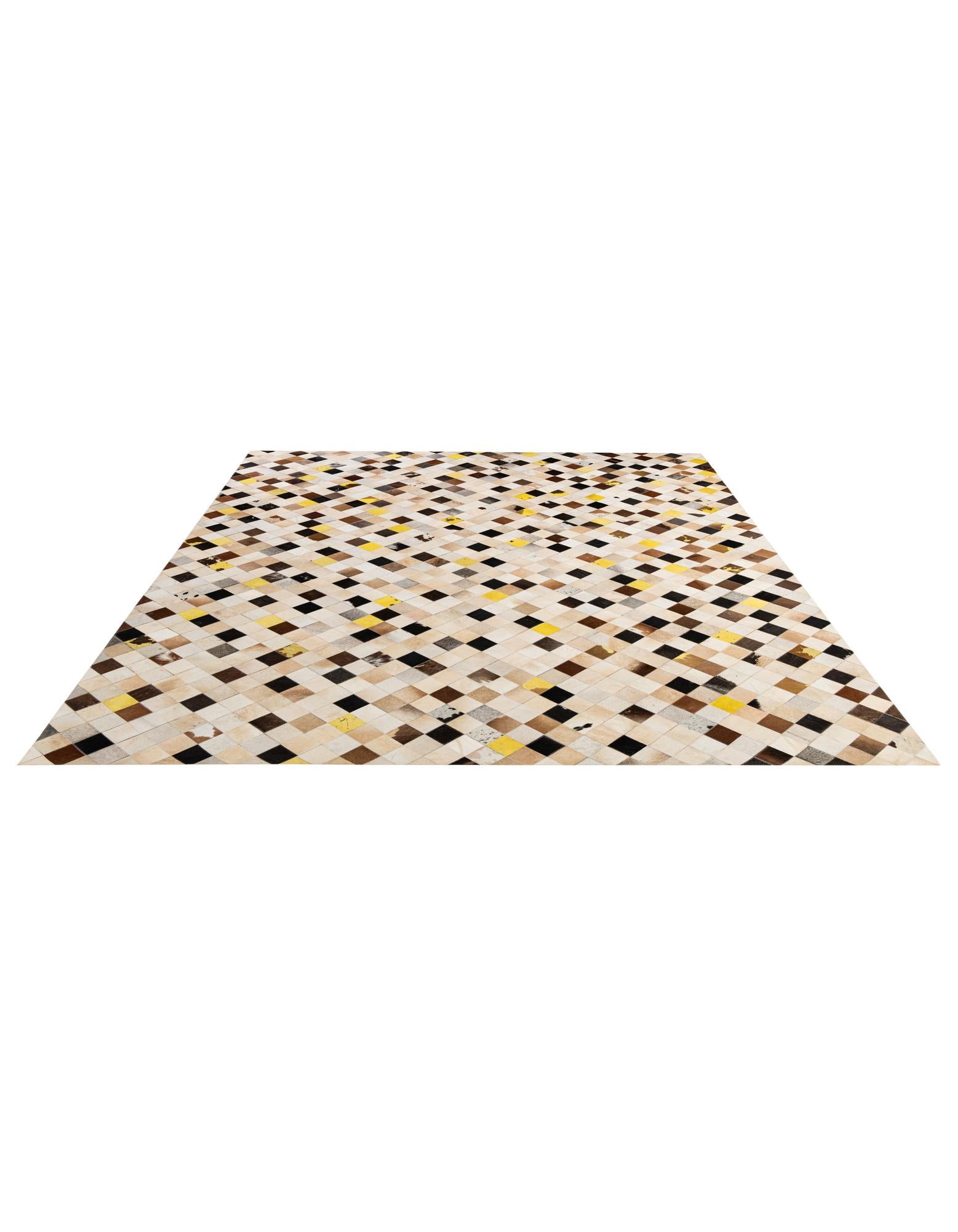 7' 11 x 9' 9 Cowhide - Patchwork Rug