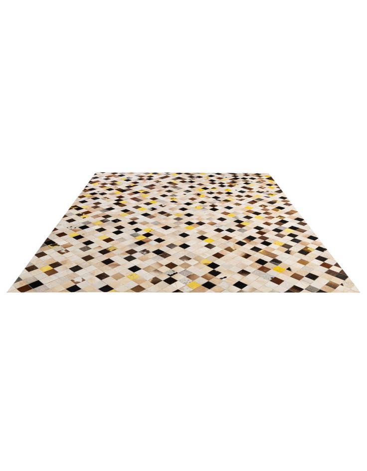 Detail image of 7' 11 x 9' 9 Cowhide - Patchwork Rug