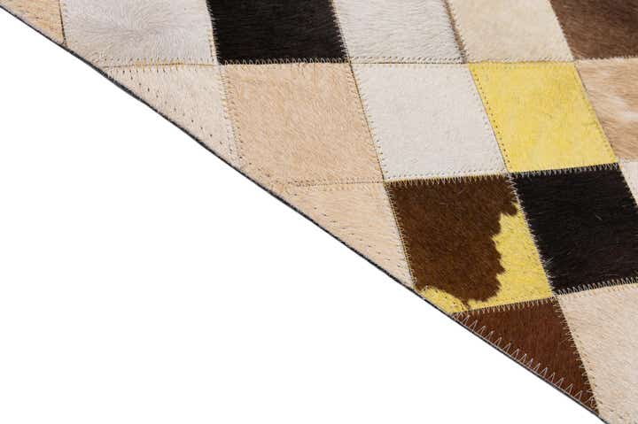 7' 11 x 9' 9 Cowhide - Patchwork Rug