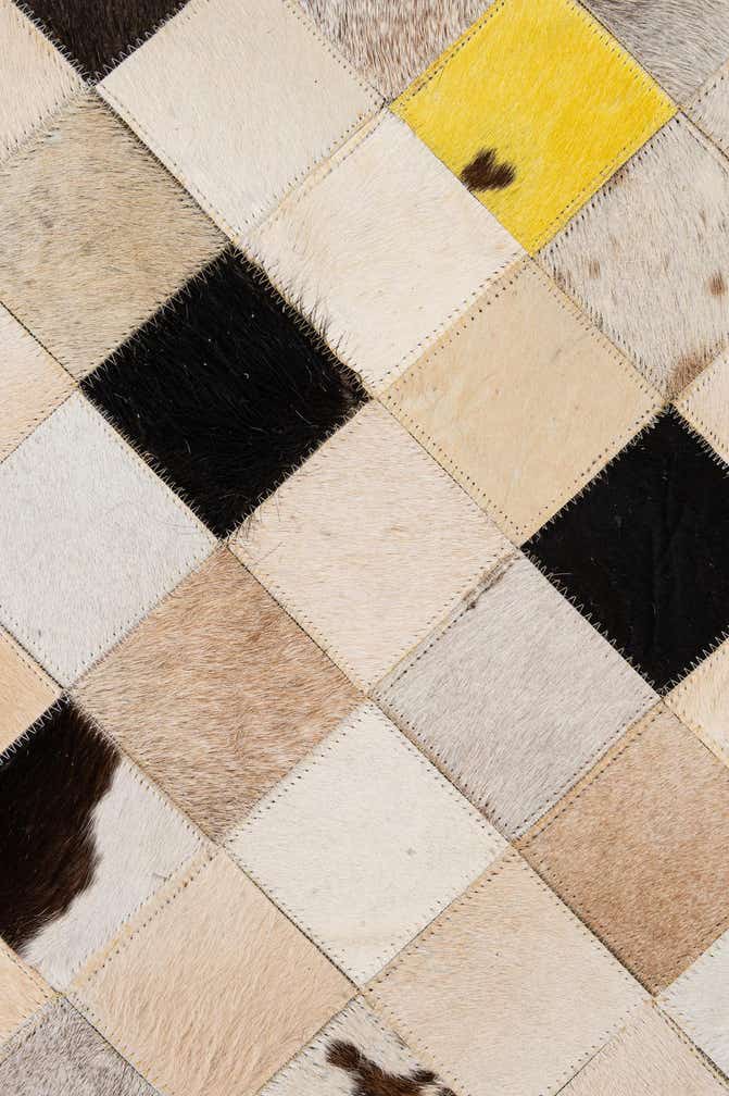 7' 11 x 9' 9 Cowhide - Patchwork Rug