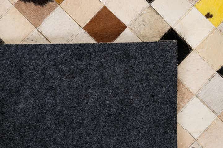 7' 11 x 9' 9 Cowhide - Patchwork Rug