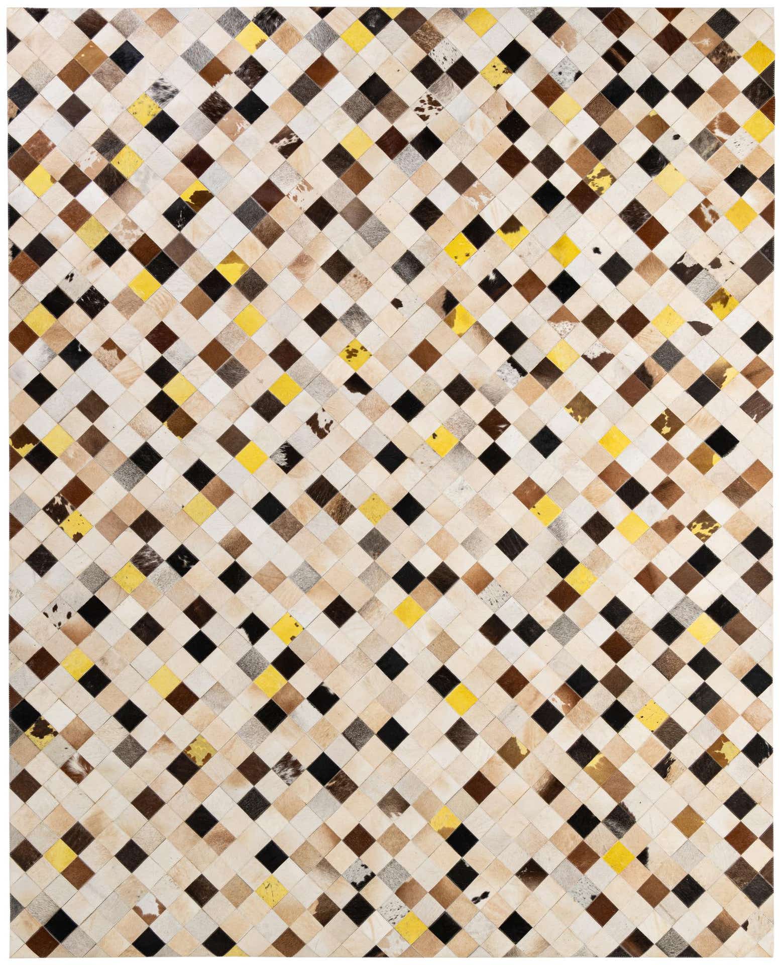 7' 11 x 9' 9 Cowhide - Patchwork Rug
