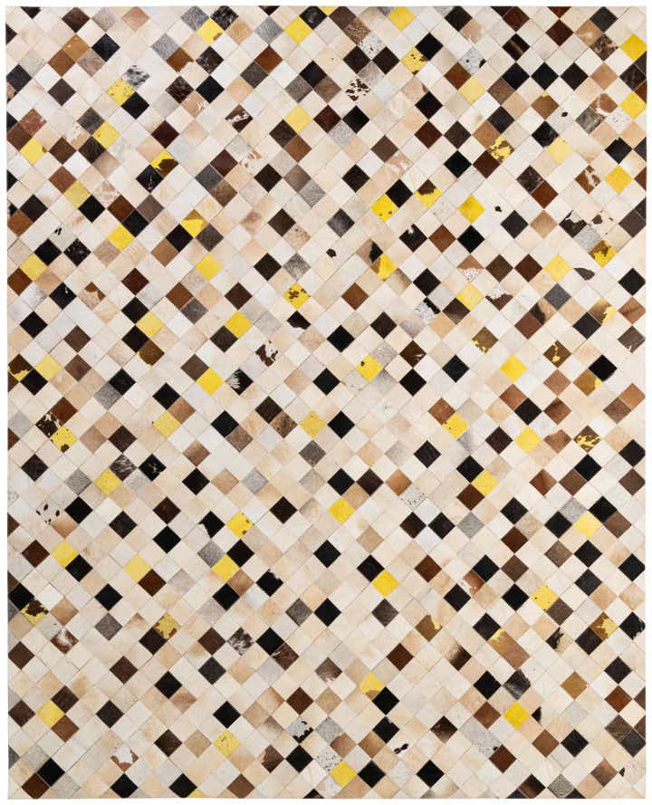 7' 11 x 9' 9 Cowhide - Patchwork Rug