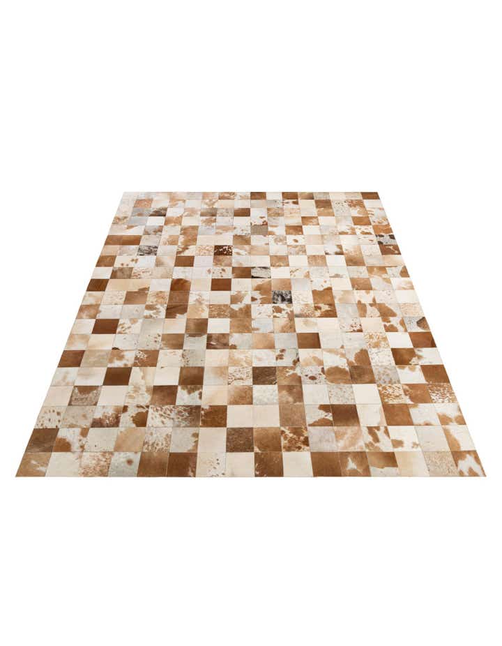 8' 1 x 9' 11 Cowhide - Patchwork Rug