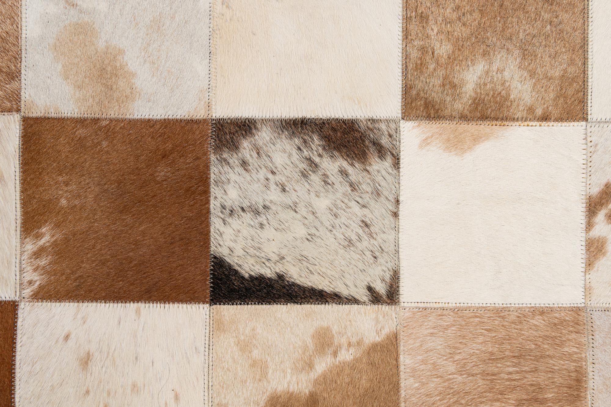 8' 1 x 9' 11 Cowhide - Patchwork Rug