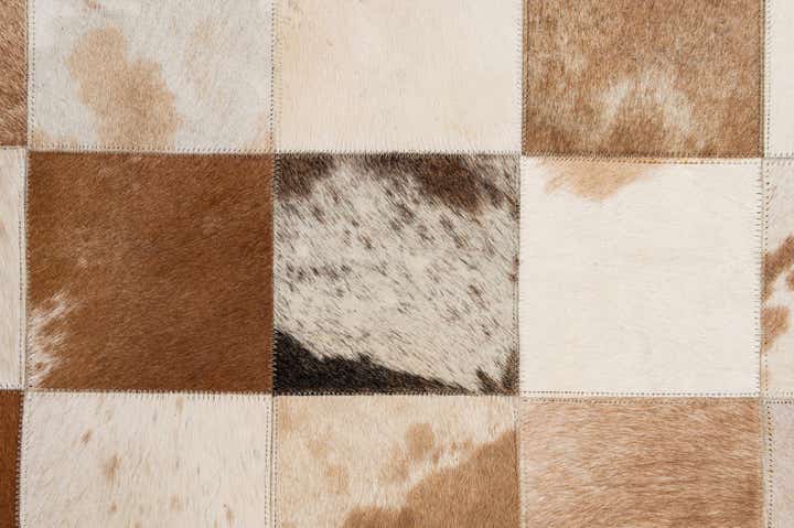 8' 1 x 9' 11 Cowhide - Patchwork Rug