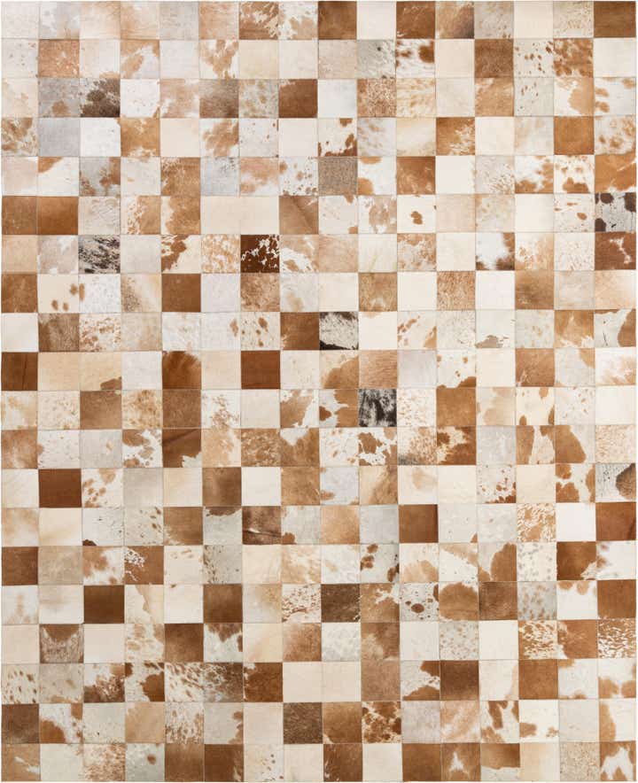 8' 1 x 9' 11 Cowhide - Patchwork Rug