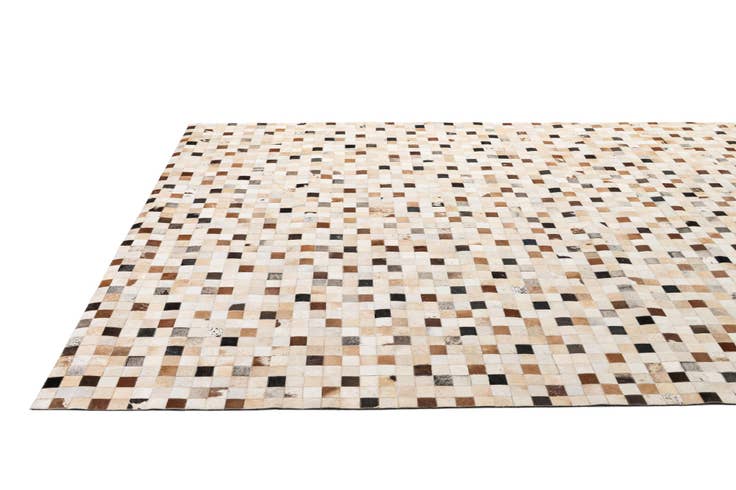 Detail image of 8' 1 x 9' 11 Cowhide - Patchwork Rug