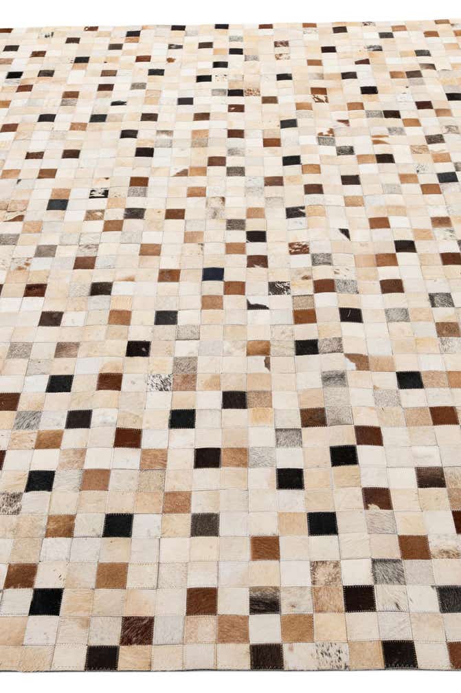8' 1 x 9' 11 Cowhide - Patchwork Rug