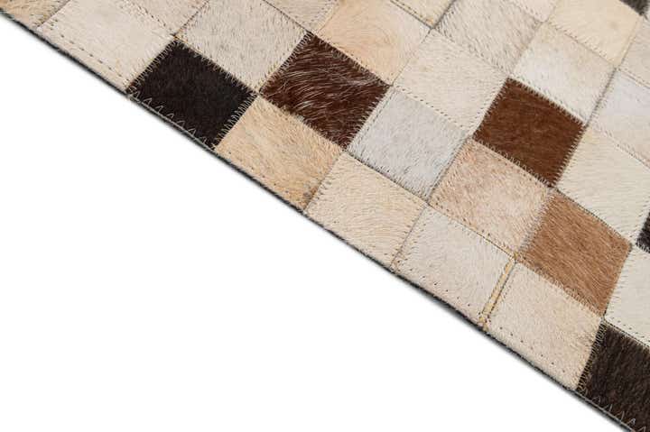8' 1 x 9' 11 Cowhide - Patchwork Rug
