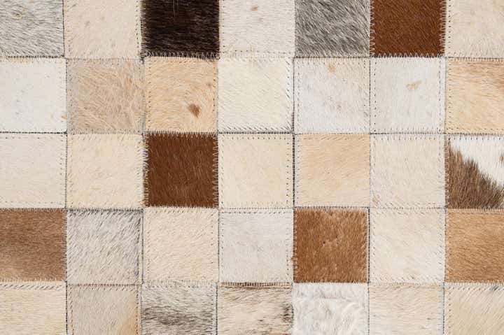 8' 1 x 9' 11 Cowhide - Patchwork Rug