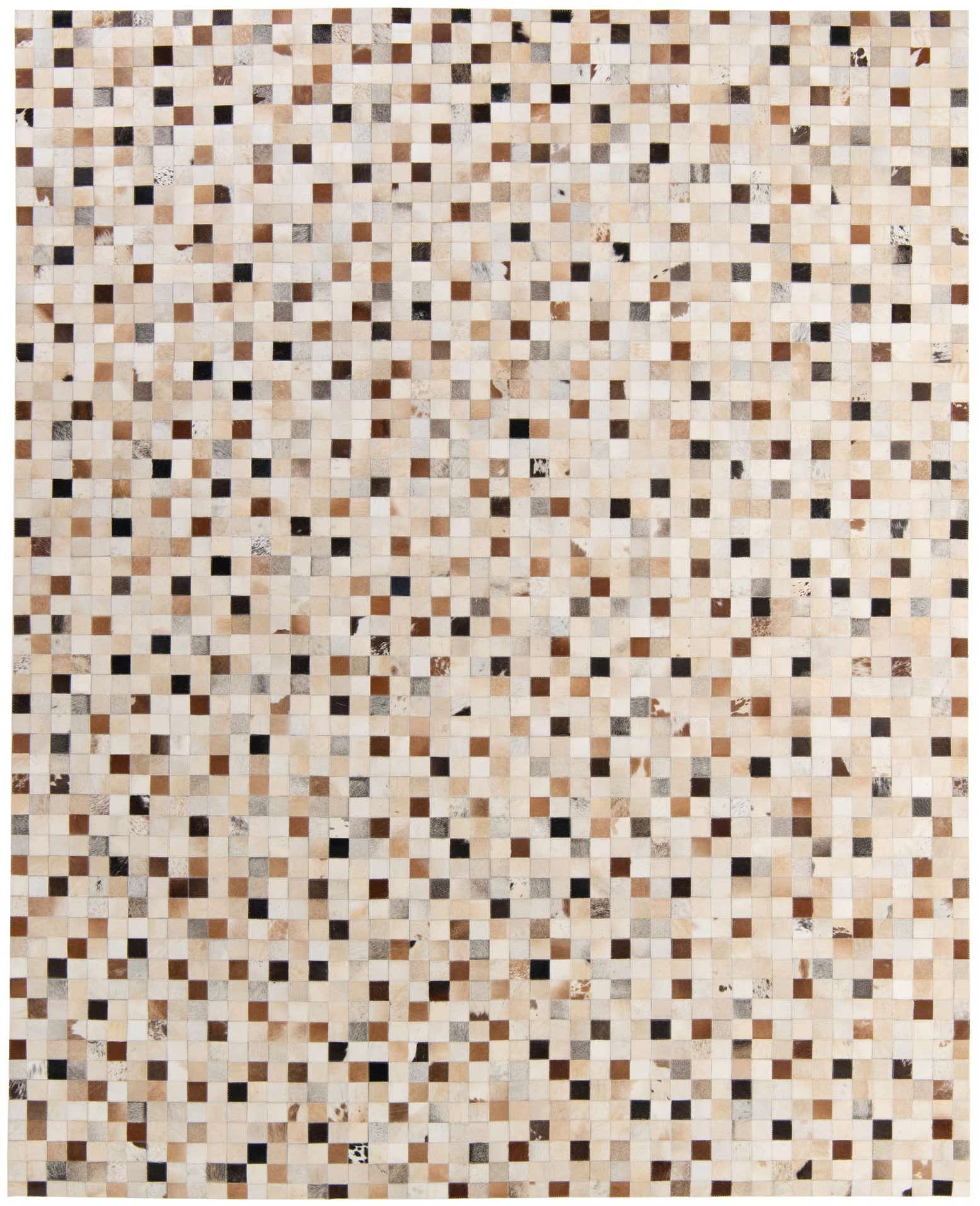 8' 1 x 9' 11 Cowhide - Patchwork Rug
